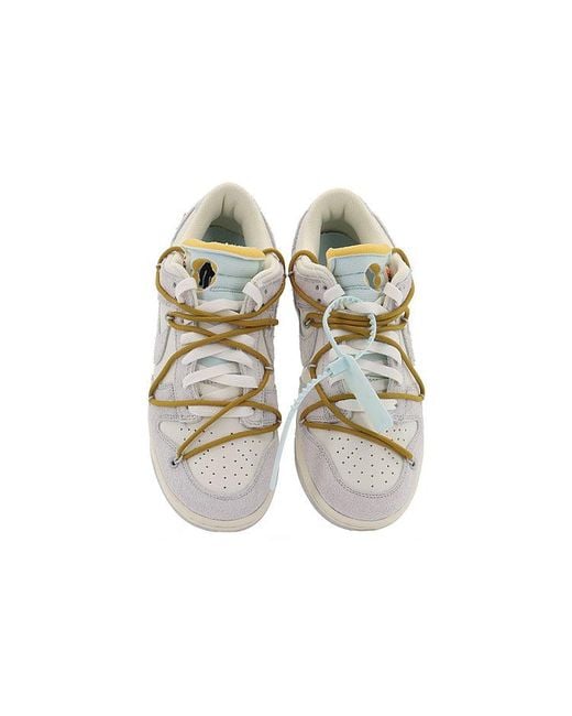 Nike White X Off- Dunk Low 'Lot 37 Of 50' for men