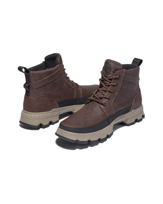 Timberland Brown Originals Ultra Waterproof Chukka Boots 'Dark' for men