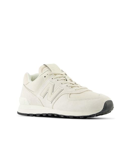 New Balance White 574 'Cream' for men