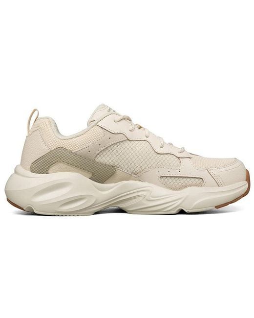 Skechers White D'Lites Low-Running Shoes for men