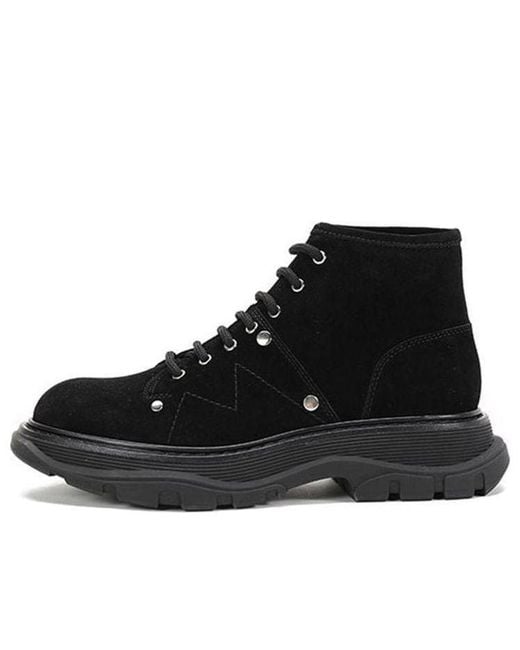 McQueen Black (Wmns) Tread Slick Boot
