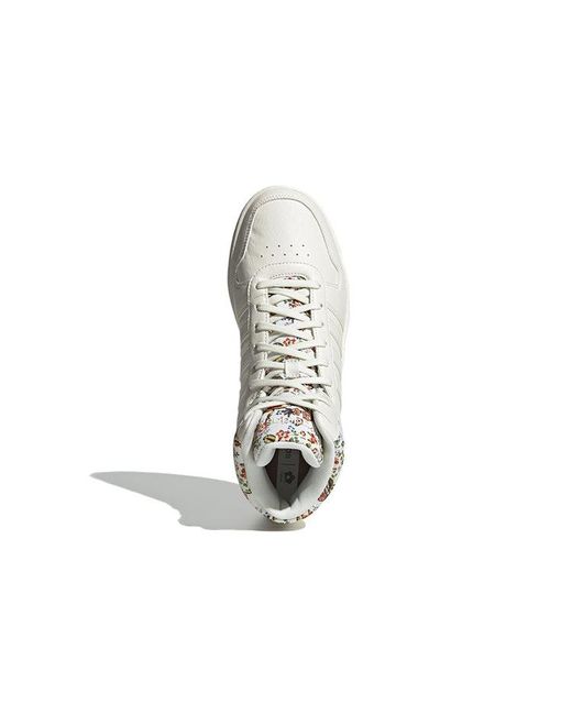 Adidas White (Wmns) Hoops 2.0 Mid