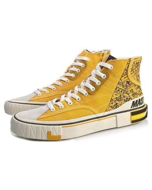 Li-ning Yellow Superwave Canvas Hi for men