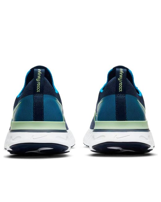 Nike Blue React Infinity Run Flyknit Dark for men