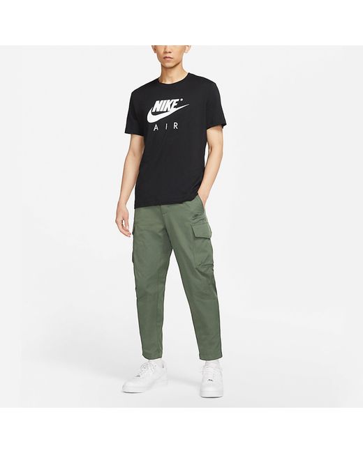 Nike Green Sportswear Utility Casual Sports Woven Unlined Long Pants for men