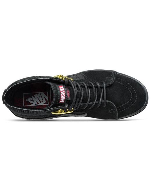 Vans Black Marvel X Sk8-Hi Panther' for men