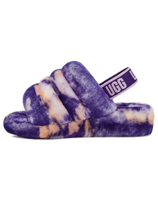 Ugg Purple (Wmns) Fluff Yeah Slide Marble Night'