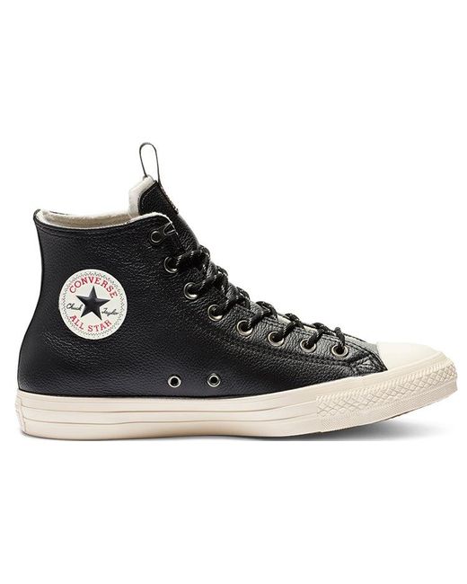 Converse Black Chuck Taylor All Star Hi Leather for men