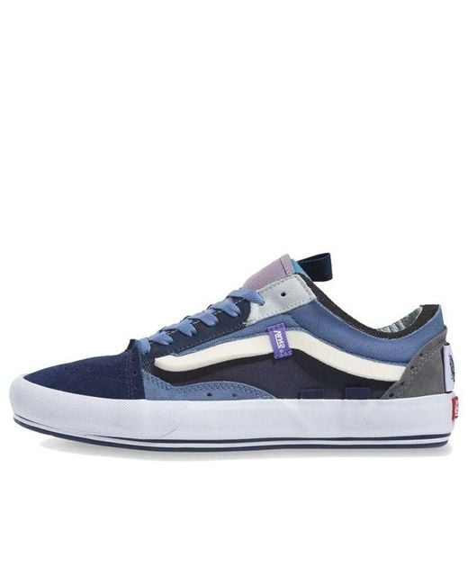 Vans Blue Old Skool Cap Skate Sneakers Shoes for men