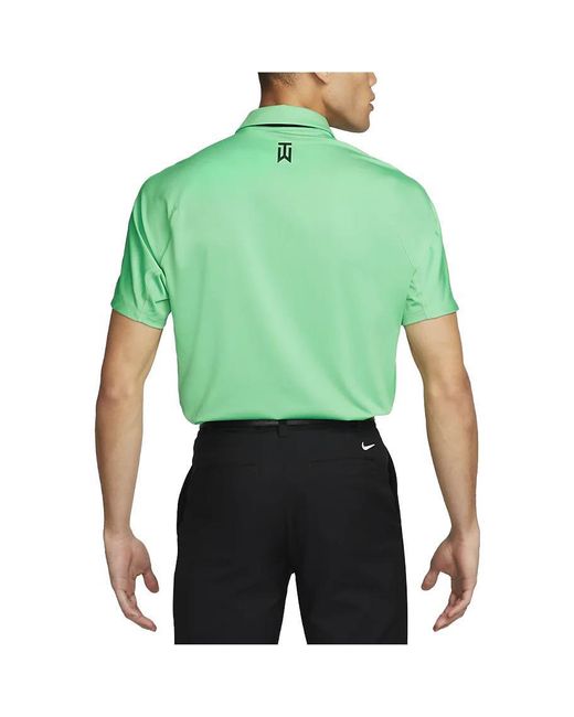 Nike Green Dri-Fit Tiger Woods Golf Polo Shirt for men