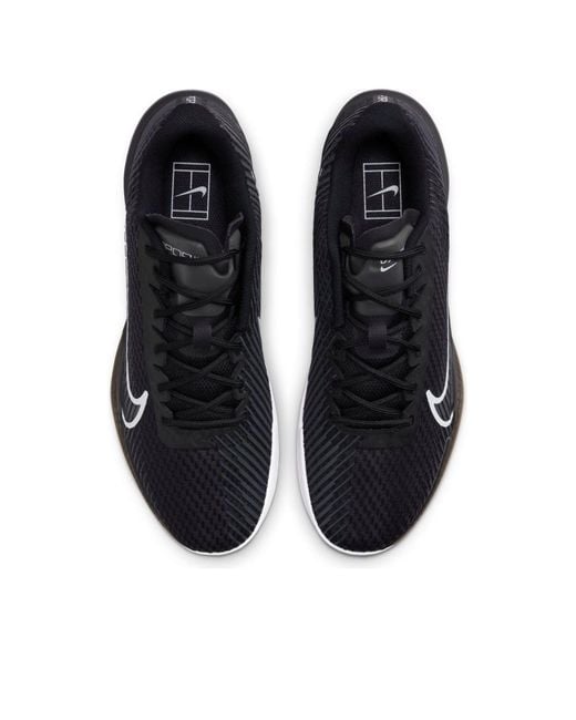 Nike Black Court Air Zoom Vapor 11 Clay Tennis Shoes for men