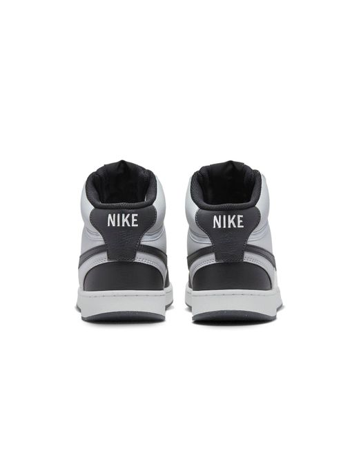 Nike Black Court Vision Mid Next Nature 'Light Smoke Sail' for men