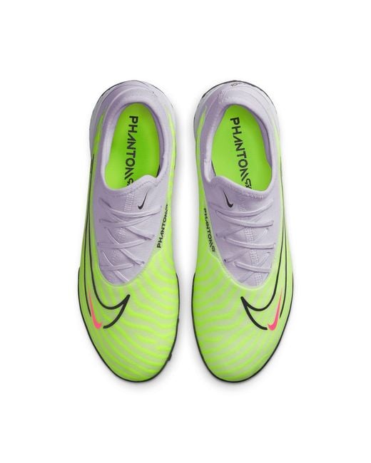 Nike Green React Phantom Gx Pro Tf 'Barely Volt' for men