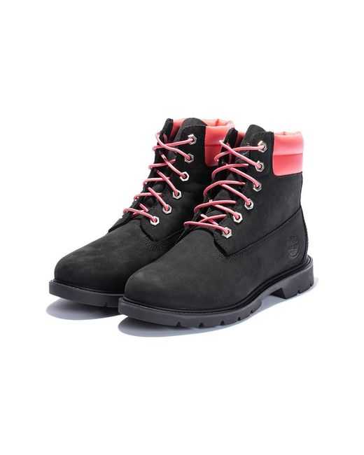 Timberland Black (Wmns) Linden Woods 6 Inch Waterproof Boots Nubuck With'