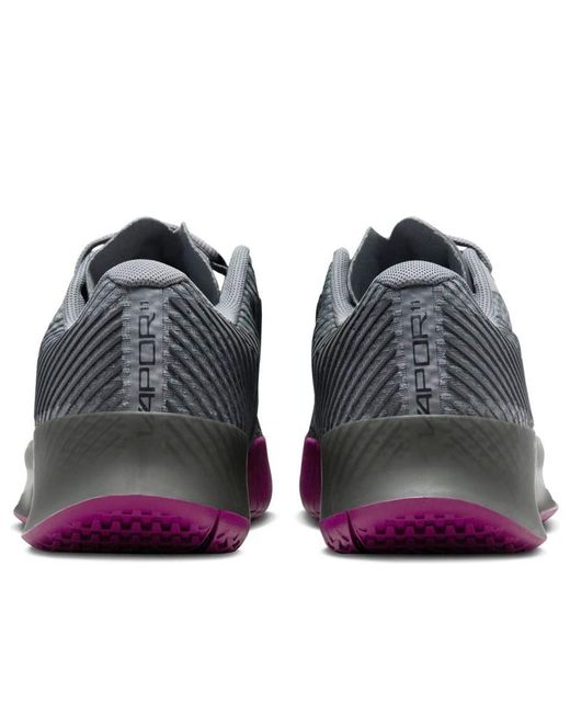 Nike Gray Air Zoom Vapor 11 Hard Court Tennis Shoes for men