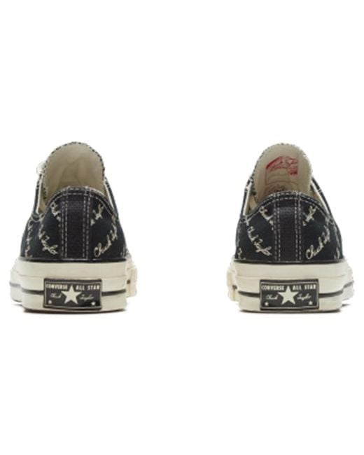Converse Blue Chuck 70 Low 'Scripted Signature Print for men