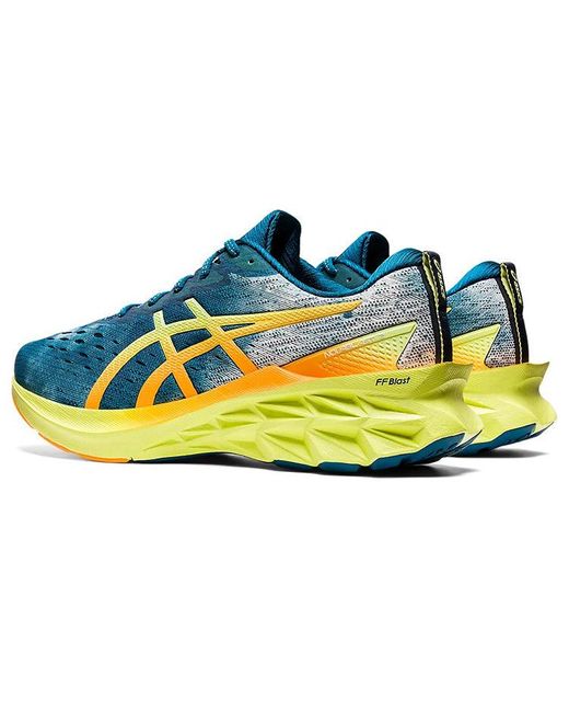 Asics Novablast 2 Deep Seal Glow In Blue For Men Lyst Asics novablast 2 deep seal glow in blue for men lyst