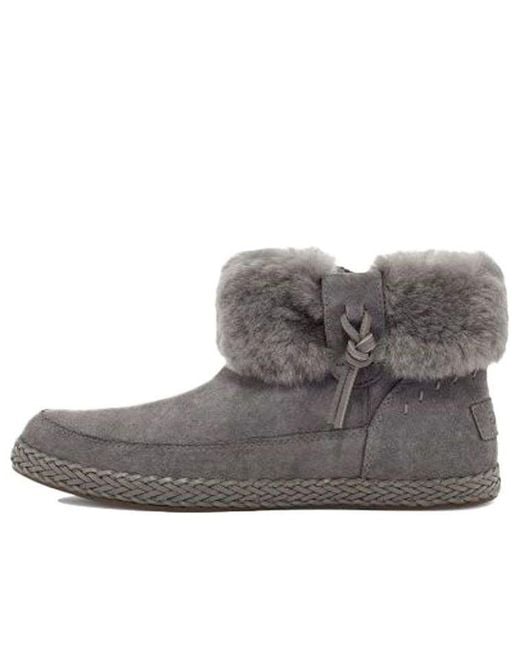Ugg Gray (Wmns) Elowen Fleece Lined Snow Boots