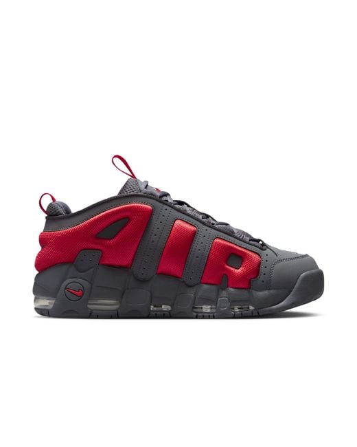 Nike Red Air More Uptempo Low 'Dark Light Crimson' for men