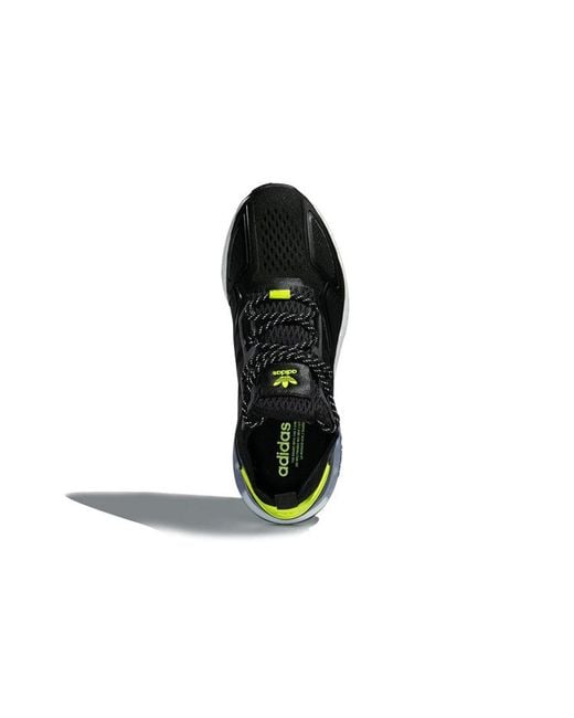 Adidas Black Zx 2K Boost Semi Solar Slime' for men