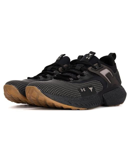 Under Armour Black Project Rock 5 Training Shoes 'Iron Paradise' for men