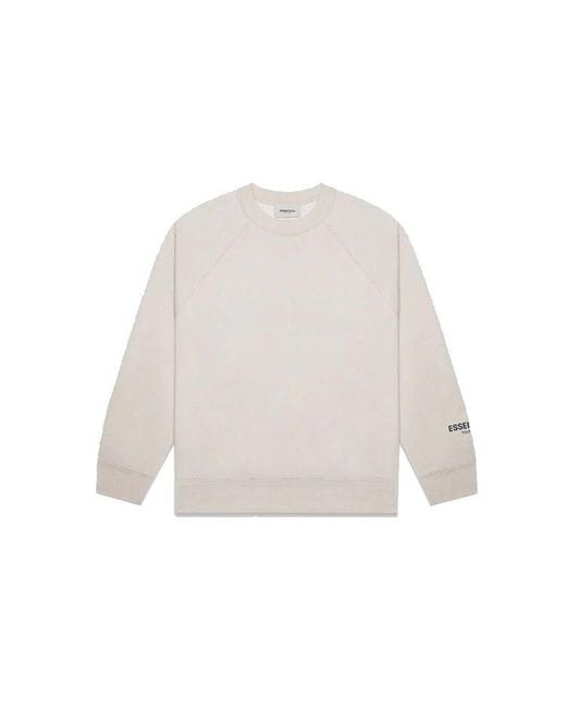 Fear Of God White Fw20 Core Crew Neck Sweatshirt 'Taupe' for men
