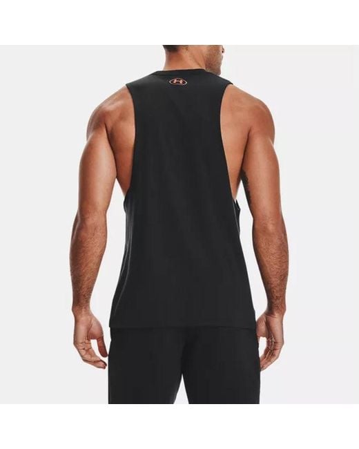 Under Armour Black Project Rock Brahma Bull Tank Top for men