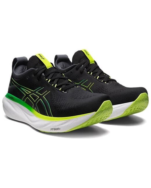 Asics Brown Gel-Nimbus 25 Lime Zest' for men