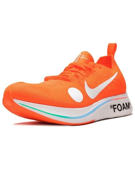 Nike Orange X Off- Zoom Fly Mercurial Flyknit 'Total' for men