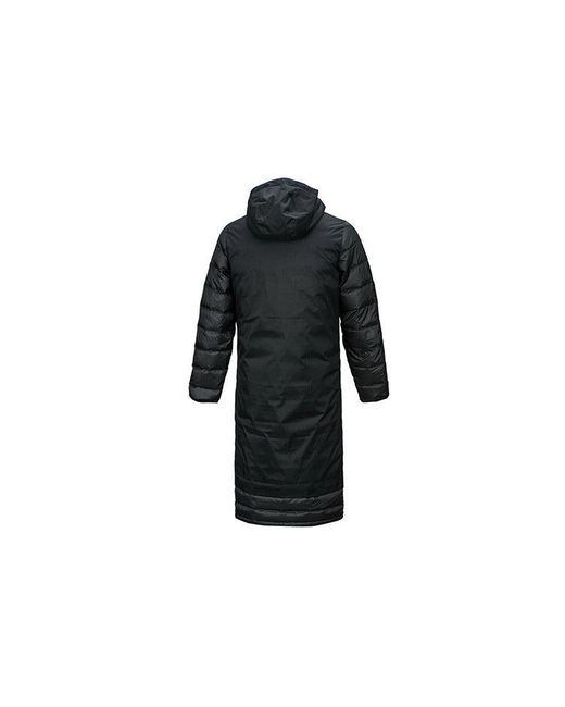 Adidas Black Long Hooded Down Jacket for men