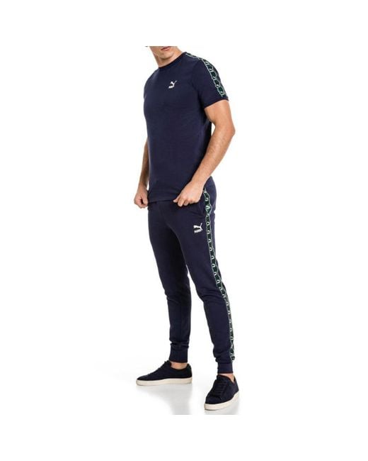 PUMA Blue Drawsing Track Pants for men