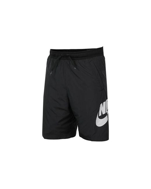 Nike Black Ce Short Woven Hybrid Logo Sports Training Shorts for men