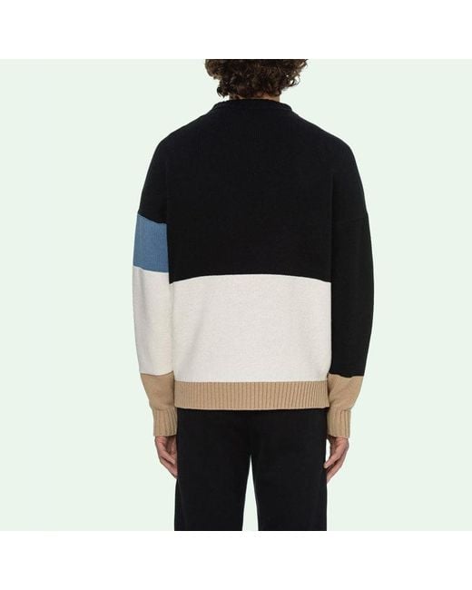 Off-White c/o Virgil Abloh Black Ss21 Logo Round Neck Long Sleeves for men