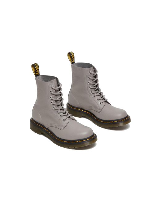 Dr. Martens Gray (Wmns) 1460 Pascal Virginia Leather Boots