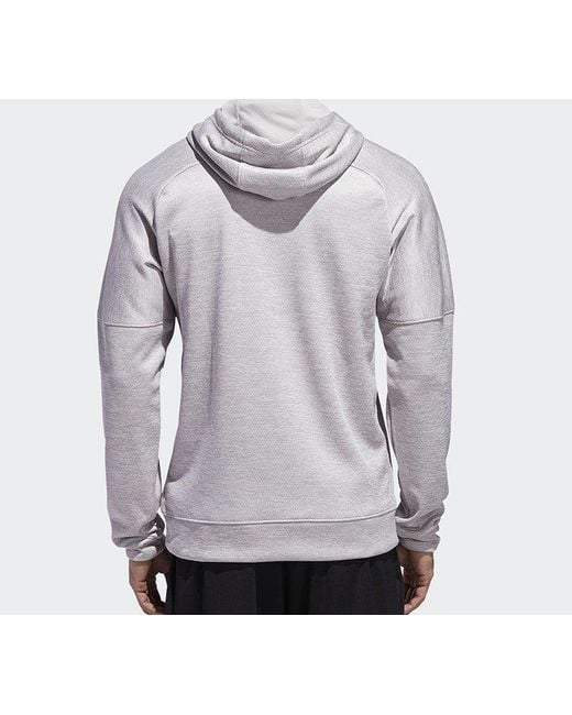 Adidas Gray Large Logo Printing Pattern Pullover for men