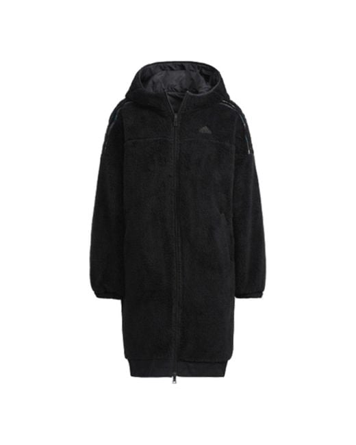 Adidas Black Str Fleece Sports Jacket for men