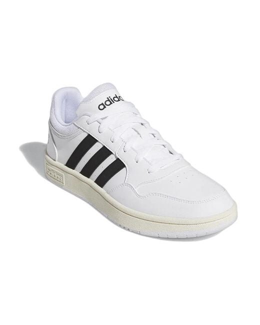 Adidas White Hoops 3.0 Low for men