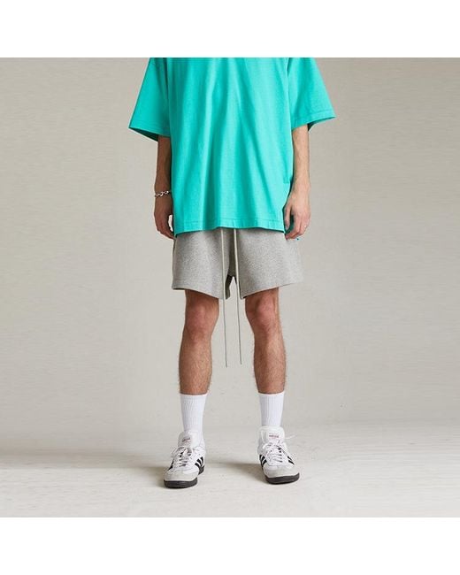 Fear Of God Gray Ss24 Fleece Running Short 'Dark Heather Oatmeal' for men