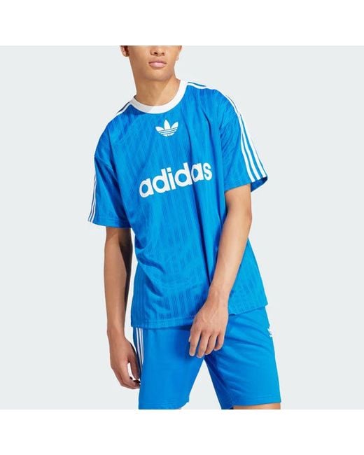 Adidas Blue Adicolor Tee Asia Sizing for men