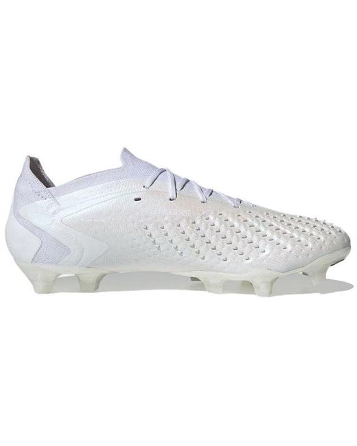 Adidas White Pator Accuracy.1 Low Fg for men