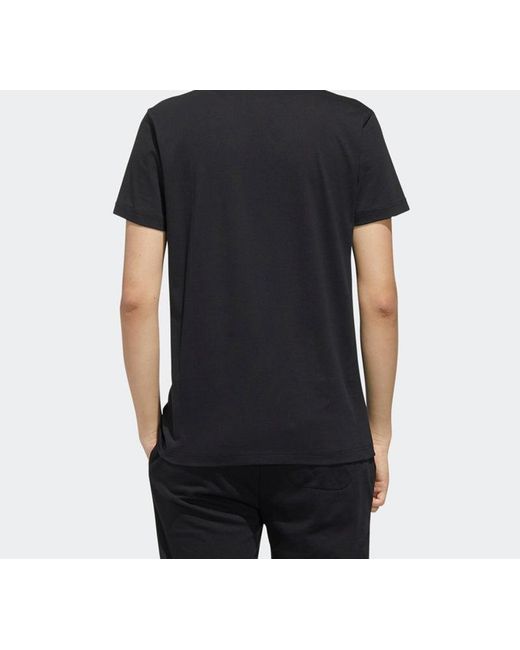 Adidas Black Neo C Tee Sports Round Neck Short Sleeve for men