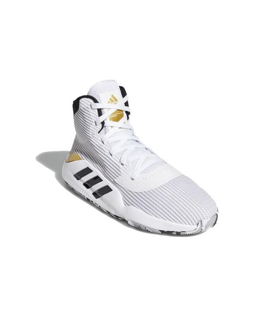 Adidas White Pro Bounce 2019 Metallic' for men