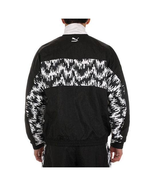 PUMA Black Tfs Og Aop Track Jacket Retro Sports for men