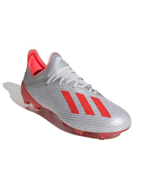 Adidas White X 19.1 Fg Firm Ground 'silver Hi-res Red' for men