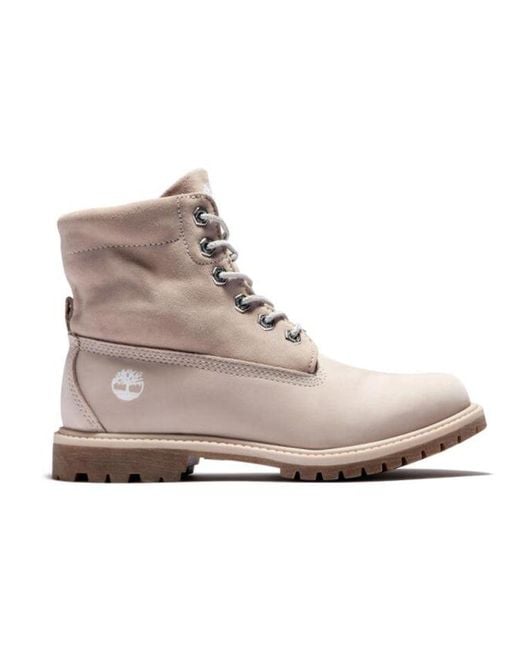 Timberland Pink Roll Top Boots Basic