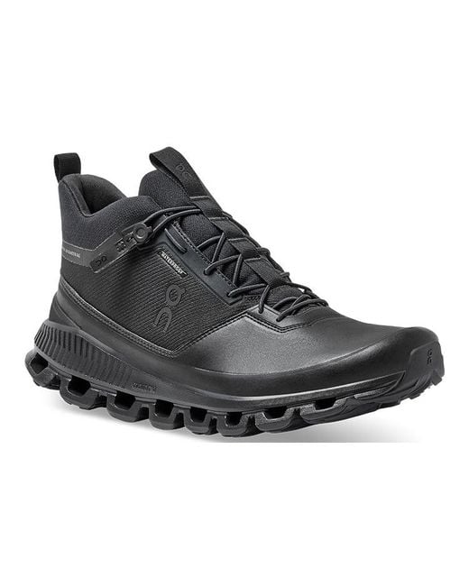 On Shoes Black Cloud Hi Waterproof for men