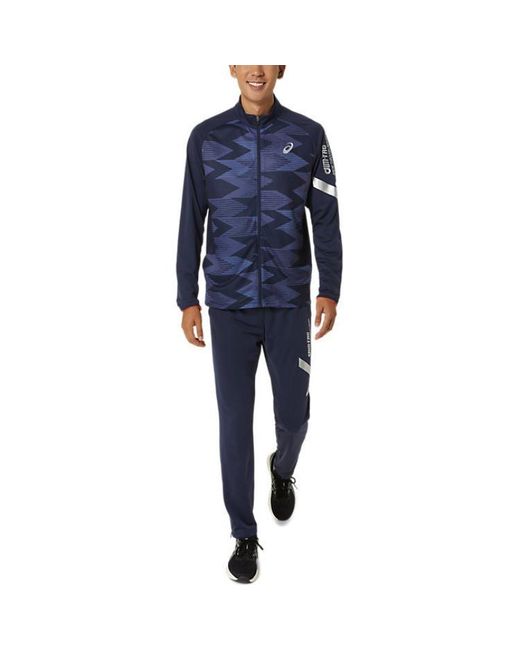 Asics Blue A-I- Dry Stretch Knit Pants 'Midnight' for men