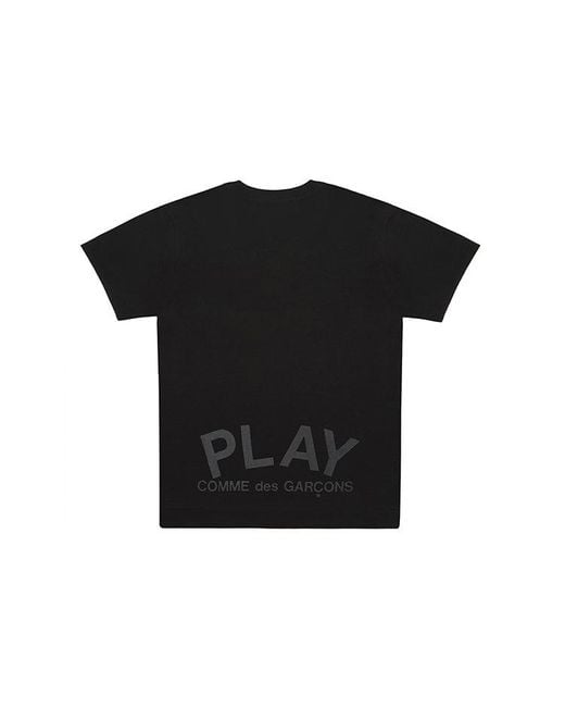 COMME DES GARÇONS PLAY Black Double Hearts T-Shirt for men