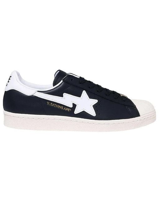 Adidas Blue X A Bathing Ape Superstar for men