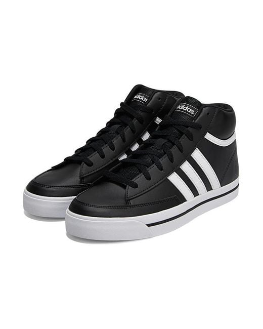 Adidas Black Neo Retrovulc Mid Shoes for men